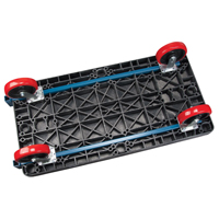 Plastic Platform Truck, 60" L x 30" W, 2500 lbs. Cap., Polyurethane Wheels Distribution Jean Lapalme