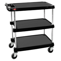 myCart Utility Cart, 3 Tiers, 16" x 35-1/2" x 27", 400 lbs. Capacity Distribution Jean Lapalme