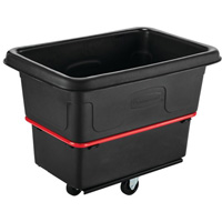 Heavy-Duty Utility Truck, Black Recycled Plastic, 26"/38-3/8" L x 26"/38-2/5" W x 28-1/4"/28-3-10" H, 8 cu. Ft. Volume, 700 lbs. Capacity Distribution Jean Lapalme