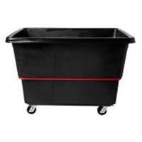 Heavy-Duty Utility Truck, Black Recycled Plastic, 59"/34-5/8" L x 34"/59-1/64" W x 42-1/16"/42-7/8" H, 27 cu. ft. Volume, 1200 lbs. Capacity Distribution Jean Lapalme