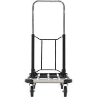 Chariot &agrave; plateforme repliable, Acier inoxydable, 300 lb, 28" lo x 16" la, Hauteur 33-1/2" Distribution Jean Lapalme