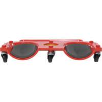 Socle roulant pour les genoux, Plastique, Rouge, Capacit&eacute; 350 lb Distribution Jean Lapalme