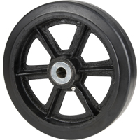 Roulettes en caoutchouc moul&eacute;, 6" (152,4 mm) dia. x 2" (50,8 mm) la, Capacit&eacute; de 500 lb (226,796 kg) Distribution Jean Lapalme