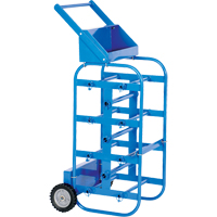 Portable Wire Reel Caddy, Steel, 11 Rod, 19-1/2" W x 43-1/4" H x 17-1/2" D, 150 lbs. Capacity Distribution Jean Lapalme