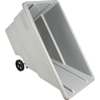 Chariot basculeur en acier, Poly&eacute;thyl&egrave;ne, 0,625 vg³, Capacit&eacute; de charge de 500 lb Distribution Jean Lapalme