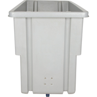 Chariot basculeur en acier, Poly&eacute;thyl&egrave;ne, 0,625 vg³, Capacit&eacute; de charge de 500 lb Distribution Jean Lapalme