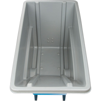 Chariot basculeur en acier, Poly&eacute;thyl&egrave;ne, 0,625 vg³, Capacit&eacute; de charge de 850 lb Distribution Jean Lapalme