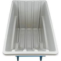 Chariot basculeur en acier, Poly&eacute;thyl&egrave;ne, 1,1 vg³, Capacit&eacute; de charge de 2000 lb Distribution Jean Lapalme