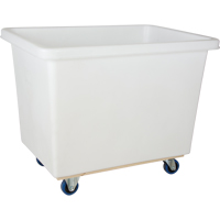 Tapered Wall Box Truck, White Polyethylene, 43" L x 30" W x 34" H, 16 cu. ft. Volume, 600 lbs. Capacity Distribution Jean Lapalme