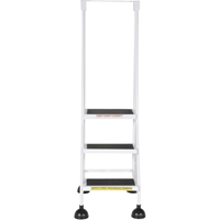 &eacute;chelles Stop-Step, 3 marches, Largeur de la marche 16", Hauteur de la plateforme 28-11/16", Acier Distribution Jean Lapalme