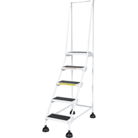 &eacute;chelles Stop-Step pour travaux l&eacute;gers, 5 marches, Largeur de la marche 16", Hauteur de la plateforme 47-11/16", Acier Distribution Jean Lapalme