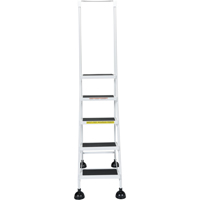 &eacute;chelles Stop-Step pour travaux l&eacute;gers, 5 marches, Largeur de la marche 16", Hauteur de la plateforme 47-11/16", Acier Distribution Jean Lapalme