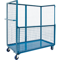 Chariot grillag&eacute; pour transport , Acier, 24" x 55" x 36", Capacit&eacute; 1200 lb Distribution Jean Lapalme
