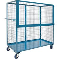 Chariot grillag&eacute; pour transport , Acier, 24" x 55" x 36", Capacit&eacute; 1200 lb Distribution Jean Lapalme