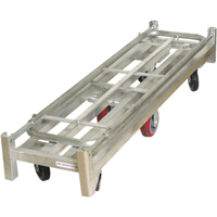 U-Boat Platform Truck, 59-1/2" L x 16" W, 1750 lbs. Capacity, Polyurethane Casters Distribution Jean Lapalme