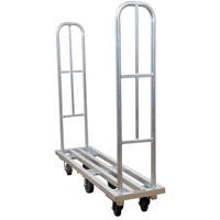 Chariot &agrave; plateforme en aluminium U-Boat, 16" la x 63" lo, 1322 lb cap, Roues Polyur&eacute;thane Distribution Jean Lapalme