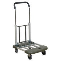 Chariot &agrave; plateforme t&eacute;l&eacute;pliante, Aluminium, 330 lb, 29-1/2" lo x 17-1/2" la, Hauteur 36-1/2" Distribution Jean Lapalme