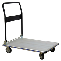 Chariot &agrave; plateforme avec poign&eacute;e pliante, Aluminium, 550 lb, 35-1/2" lo x 24" la, Hauteur 35-1/2" Distribution Jean Lapalme