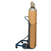 Professional Double Gas Cylinder Truck CC-2, Mold-on Rubber Wheels, 16-7/8" W x 7-1/4" L Base, 500 lbs. Distribution Jean Lapalme