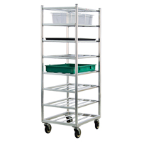 Chariot &agrave; tablettes, 8 Tiers, 20-7/8" la x 67" h x 27" p, Capacit&eacute; 600 lb Distribution Jean Lapalme