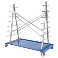 Chariot &agrave; cadre en A pour barres et tuyaux, Acier, 36-3/4" la x 73-3/4" p x 72-1/2" h, Capacit&eacute; de 2000 lb Distribution Jean Lapalme