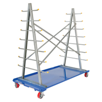 Chariot &agrave; cadre en A pour barres et tuyaux, Acier, 36-3/4" la x 73-3/4" p x 72-1/2" h, Capacit&eacute; de 2000 lb Distribution Jean Lapalme