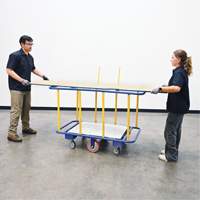 Horizontal Panel Cart, 63-7/16" x 28-1/2" x 40-15/16", 2000 lbs. Capacity Distribution Jean Lapalme