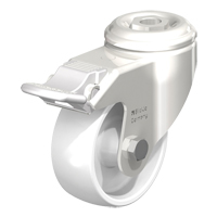 Roulette en nylon r&eacute;sistant aux chocs, Pivotant avec frein, Diam&egrave;tre 3-1/8" (79,5 mm), Capacit&eacute; 265 lb (120 kg) Distribution Jean Lapalme