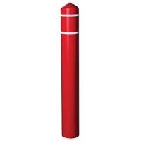 Enveloppe lisse pour butoir avec bandes r&eacute;fl&eacute;chissantes, 4" dia. x 56" l, Rouge Distribution Jean Lapalme