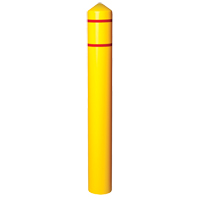 Enveloppe lisse pour butoir avec bandes r&eacute;fl&eacute;chissantes, 4" dia. x 56" l, Jaune Distribution Jean Lapalme