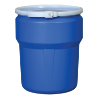 Nestable Polyethylene Drum, 10 US gal (8.33 imp. gal.), Open Top, Yellow Distribution Jean Lapalme