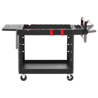 Heavy-Duty Adaptable Utility Cart, 2 Tiers, 25-1/5" x 36" x 51-1/2", 500 lbs. Capacity Distribution Jean Lapalme