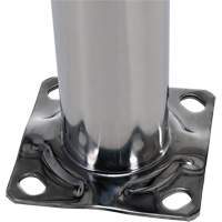 Safety Bollard, Stainless Steel, 36" H x 8" W, Silver Distribution Jean Lapalme