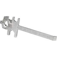 Drum Wrench, 3/4"/2" Opening, 9-1/2" Handle, Stainless Steel Distribution Jean Lapalme