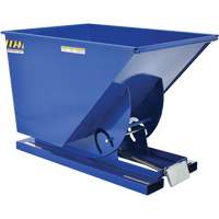 Self-Dumping Hopper, Steel, 1 cu.yd., Blue Distribution Jean Lapalme