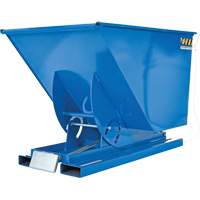 Self-Dumping Hopper, Steel, 1 cu.yd., Blue Distribution Jean Lapalme