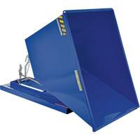 Self-Dumping Hopper, Steel, 1 cu.yd., Blue Distribution Jean Lapalme