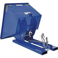 Self-Dumping Hopper, Steel, 1 cu.yd., Blue Distribution Jean Lapalme