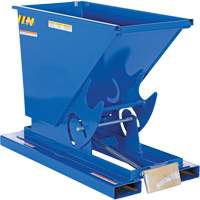 Conteneur autobasculeur, Acier, 1/3 vg³, Bleu Distribution Jean Lapalme