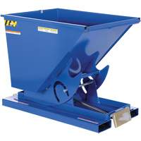 Conteneur autobasculeur, Acier, 1/2 vg³, Bleu Distribution Jean Lapalme