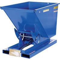Conteneur autobasculeur, Acier, 1/2 vg³, Bleu Distribution Jean Lapalme