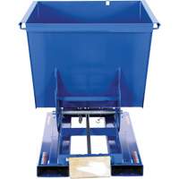 Conteneur autobasculeur, Acier, 1/2 vg³, Bleu Distribution Jean Lapalme