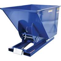 Conteneur autobasculeur, Acier, 1 vg³, Bleu Distribution Jean Lapalme