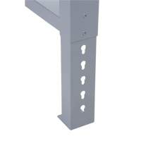 Pattes d'&eacute;tabli pour service industriel, Acier, 24" p x 34" h, Simple Distribution Jean Lapalme