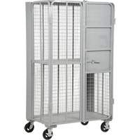 Chariot de s&eacute;curit&eacute; escamotable de s&eacute;rie FST, 1 niveaux, 27" lo x 45" la x 77" h, Cap. 2000 lb Distribution Jean Lapalme