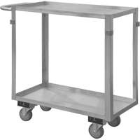 Chariot avec tablettes de calibre industriel, 2 Tiers, 16-3/4" la x 34" h x 36-7/16" p, Capacit&eacute; 600 lb Distribution Jean Lapalme