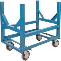 Pipe & Bar Cradle Truck, 24" L x 24" W x 34" H, 2500 lbs. Capacity, Polyurethane Wheels Distribution Jean Lapalme