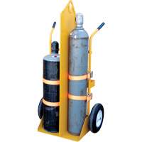 Chariot pour chalumeau et bouteille &agrave; gaz, Roues Rempli de mousse, Base de 23-1/8" la x 22-13/16" lo, 500 lb Distribution Jean Lapalme