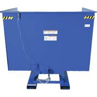 Conteneur autobasculeur, Acier, 4 vg³, Bleu Distribution Jean Lapalme
