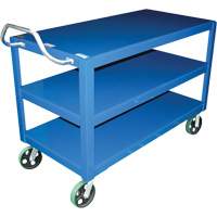 Chariot &agrave; poign&eacute;e ergonomique Ergo-Handle, 4000 lb Capacit&eacute;, Acier, 24-1/2" la x 41" ha x 54-7/8" p, Bordure vers le bas Distribution Jean Lapalme